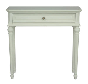 Vanessa 1 Drawer Console Table – Lime White