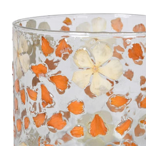 Mariposa Petals in Glass Hurricane