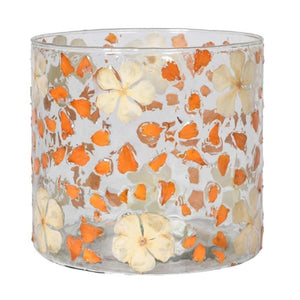 Mariposa Petals in Glass Hurricane