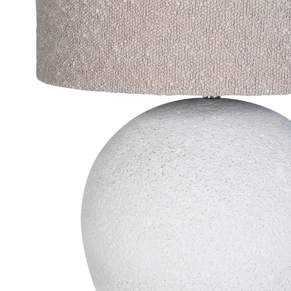 Deco Table Lamp with Boucle Shade