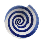 Blue and White Swirl Ceramic Bowl