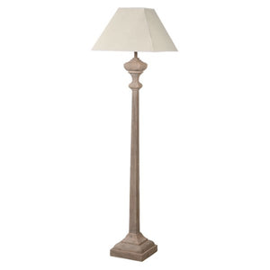 
            
                Load image into Gallery viewer, Fir Floor Lamp with Linen Shade
            
        