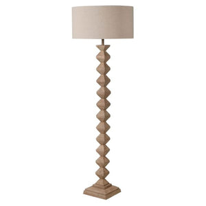 Carmel Floor Lamp with Linen Shade