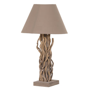 Rustic WoodenLamp with Shade