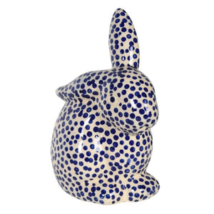 Blue Spotted Ceramic Rabbit