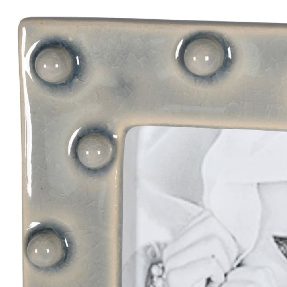 Grey Bobble Ceramic Photoframe