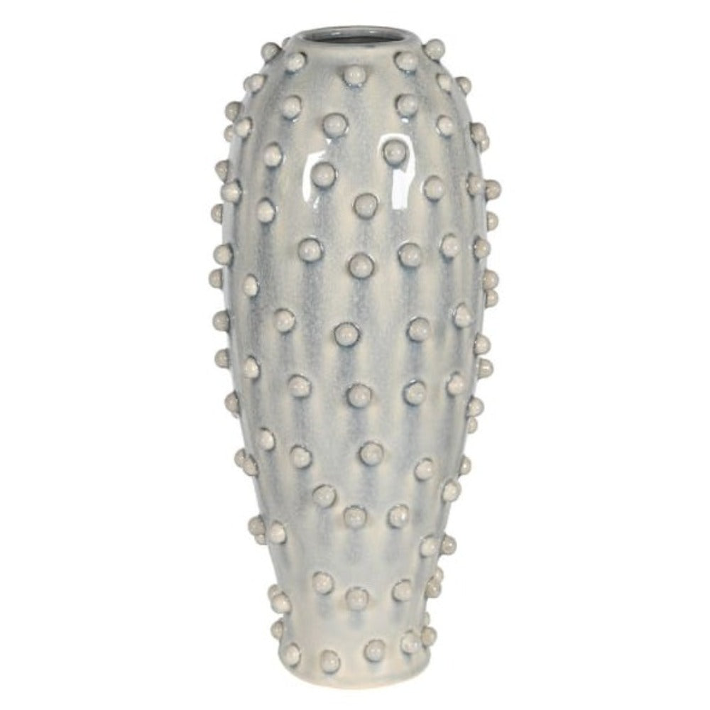 Blue Wash Ceramic Bobble Vase