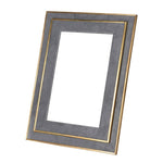 Grey and Gold Rim Photo Frame