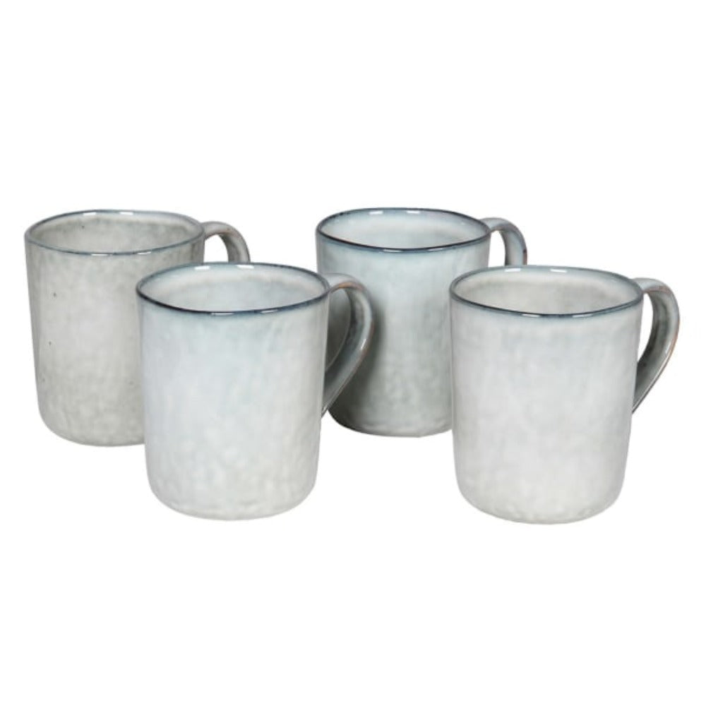 Set of 4 Stoneware Mugs