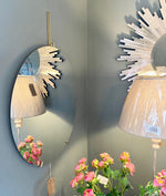 Round Frameless Hanging Wall Mirror