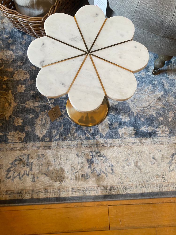 White Marble Flower Table