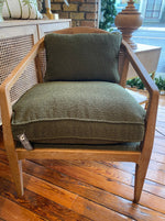 Arlo Olive Green Boucle Chair