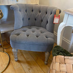 French Armchair in linen fabric