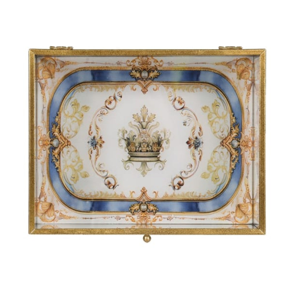 Antique Style Glass Jewellery Boxes