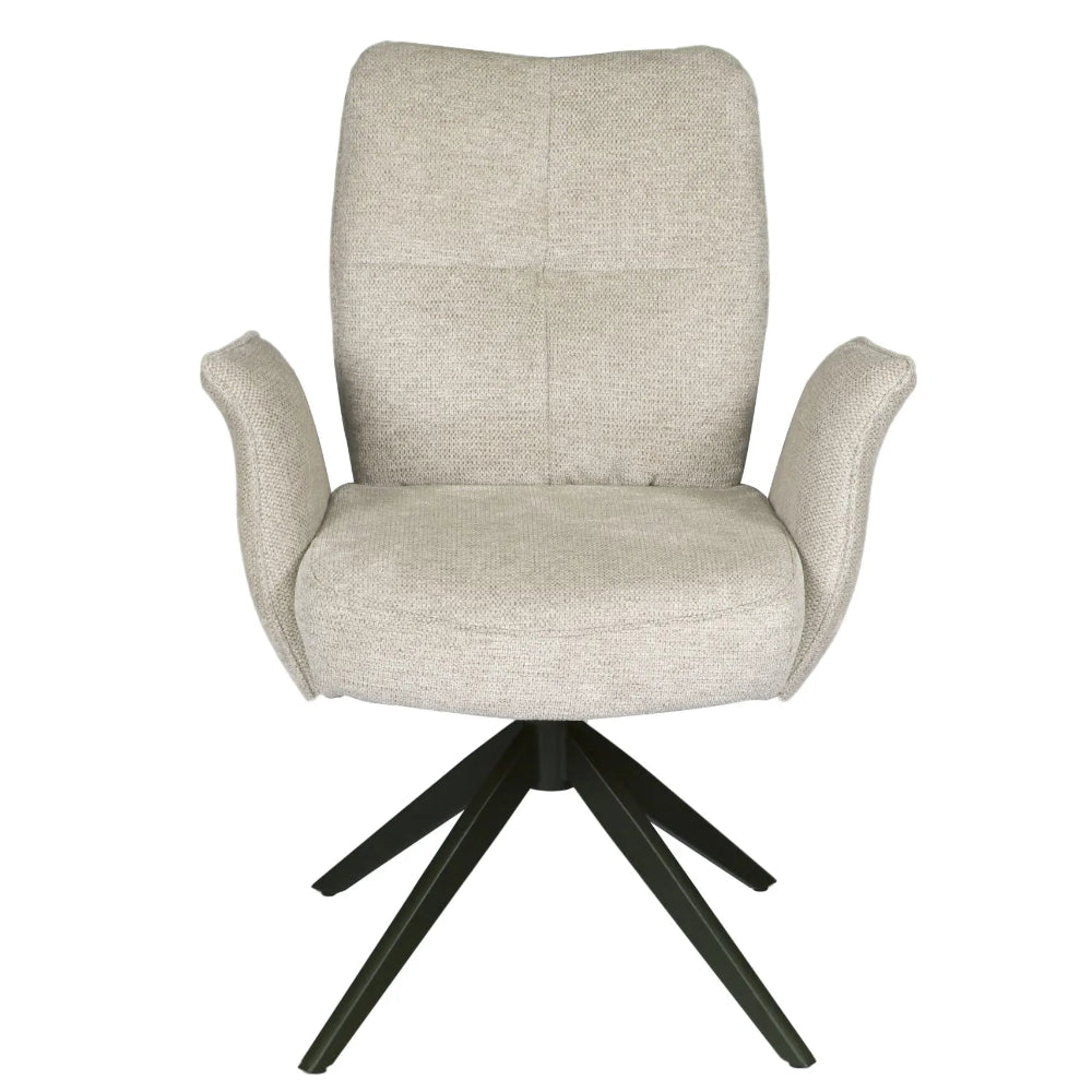 Lars Champagne Swivel Chair