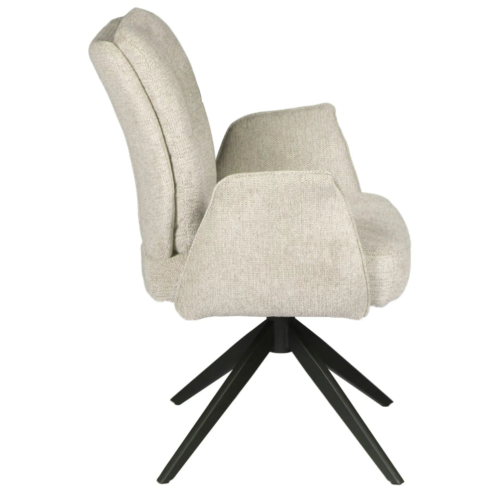 Lars Champagne Swivel Chair