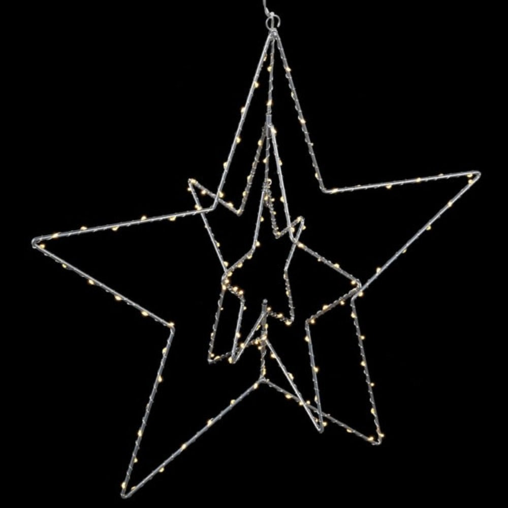 Lit 3D Hanging Star