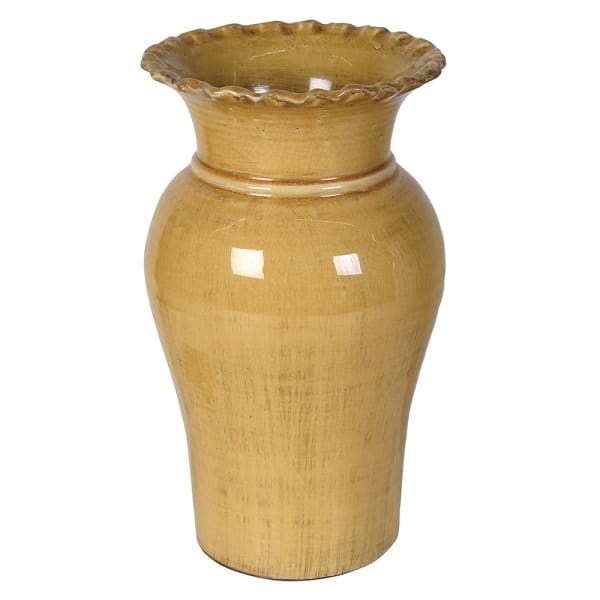 Mustard Terracotta Vase