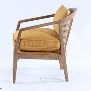 Arlo Mustard Boucle Chair