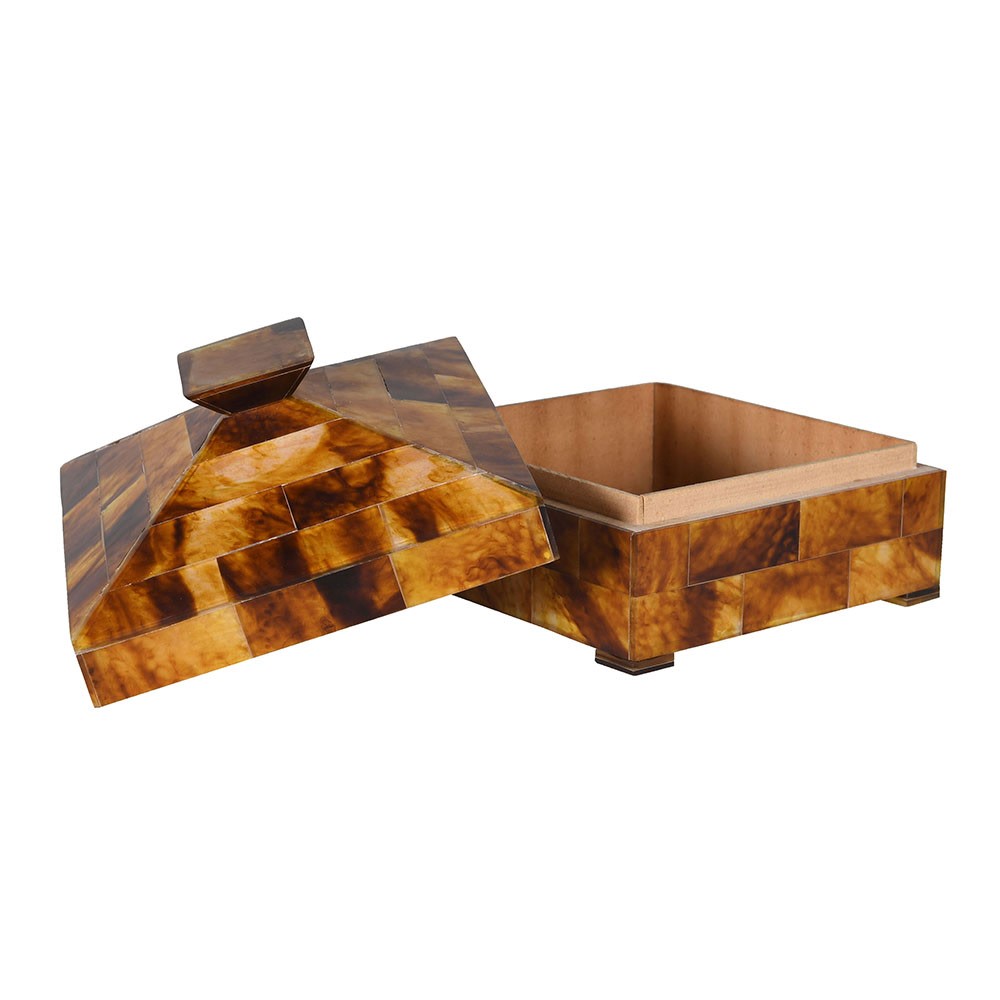 Brown Pyramid Box