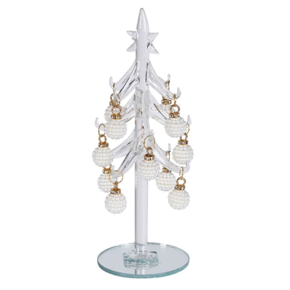 Pearl Bauble Glass Tree
