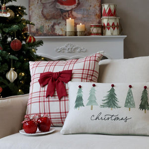 Christmas Bow Cushion