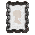 Aged Brown Wave Edge Photo Frame