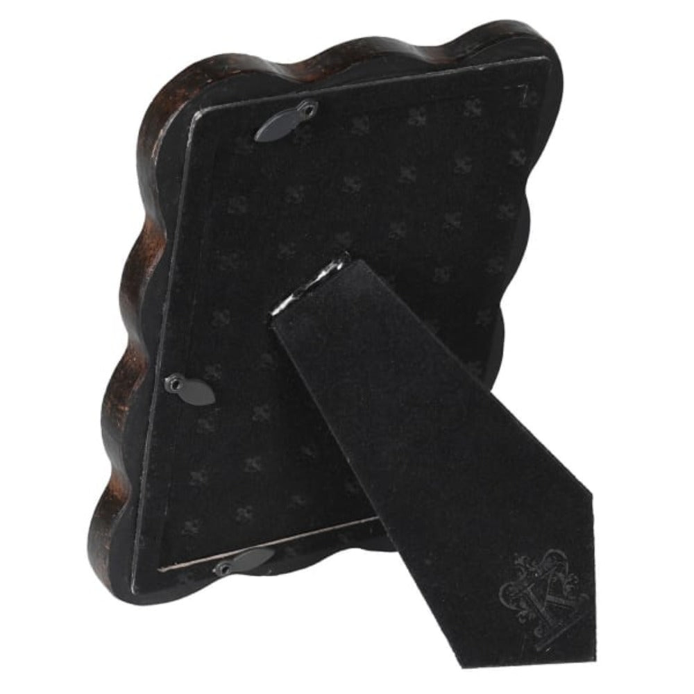 Aged Brown Wave Edge Photo Frame