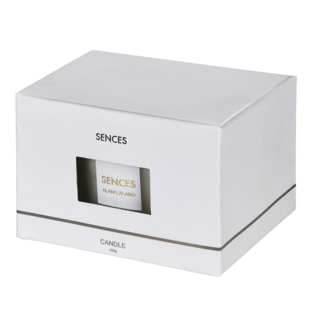 Sences White Alang Alang Lidded Candle