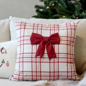 Christmas Bow Cushion