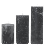 Rustic Antracite Candles