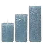 Rustic Winterblue Candles