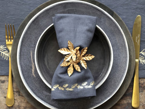 Napkin Ring with Leaves