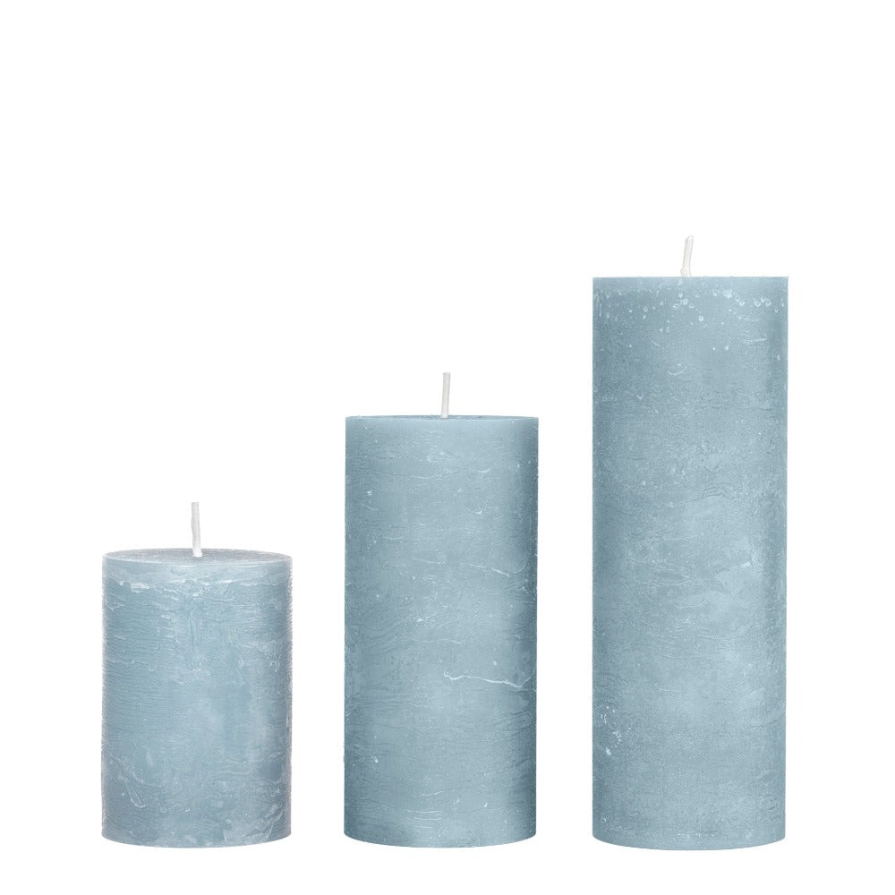 Rustic Candle Poetic Blue