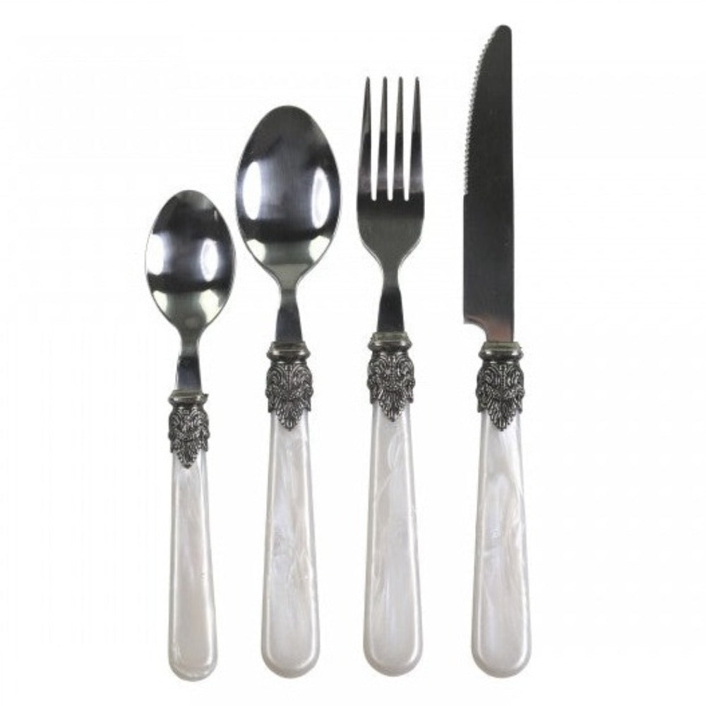 
            
                Load image into Gallery viewer, Linas Cutlery With Silver Decor - Set Of 4
            
        