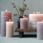 Macon Rustic Pillar Candle Taupe