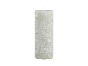 Rustic Pillar Candle  Verte