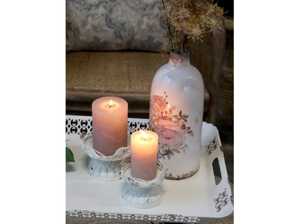 
            
                Load image into Gallery viewer, Candlestick with Decor for Pillar Candles
            
        
