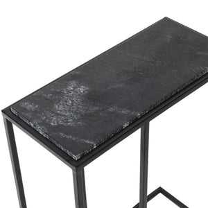 Black Marble Sofa Table