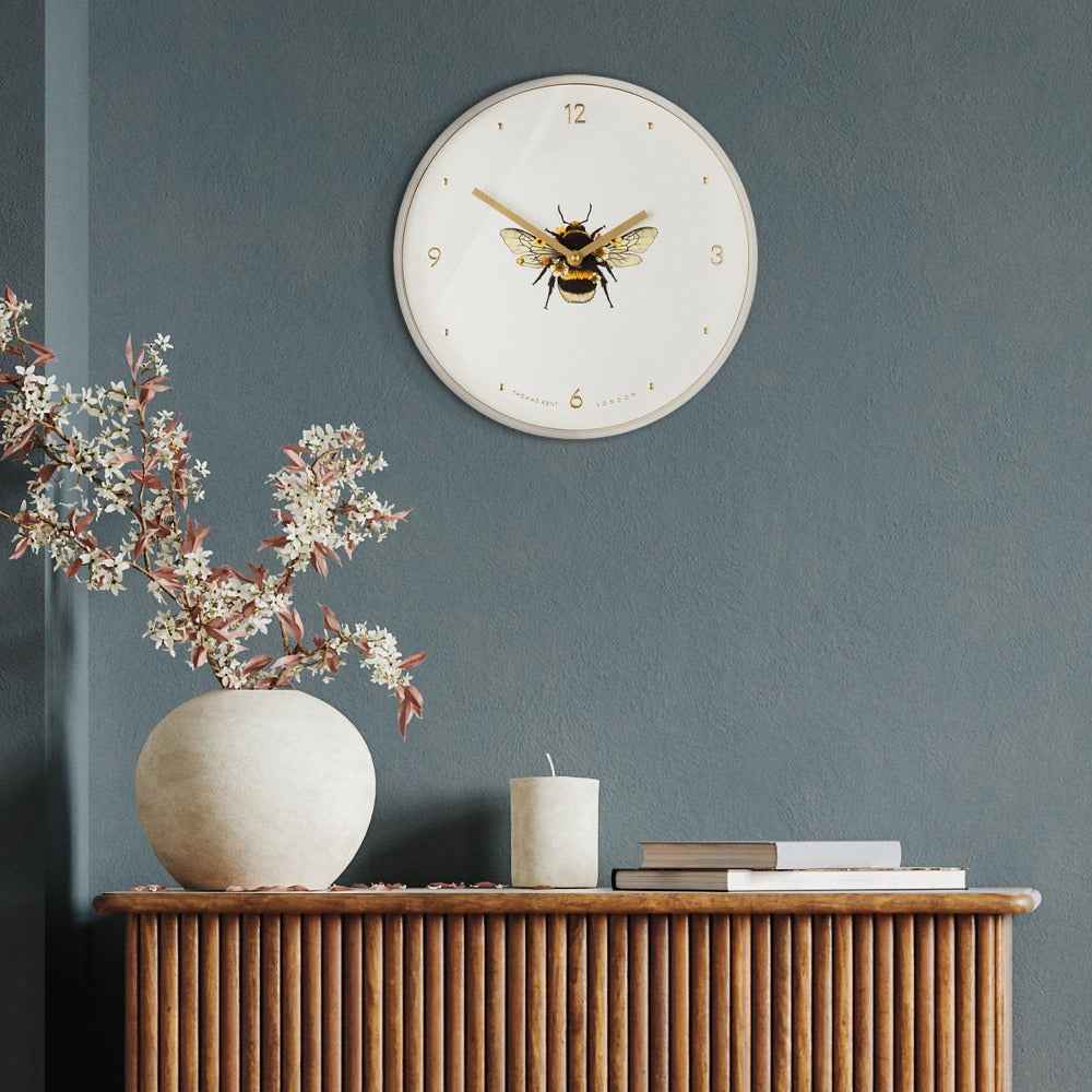 
            
                Load image into Gallery viewer, 12&amp;#39;&amp;#39; Bee In Bloom Wall Clock
            
        