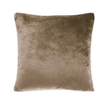 Cashmere touch fleece cushion earth brown