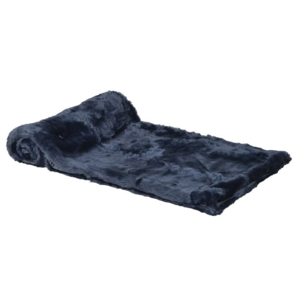 
            
                Load image into Gallery viewer, Large Blue Faux Fur Throw
            
        
