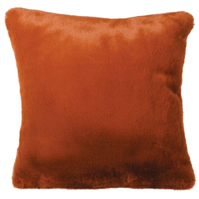 Burnt Amber Faux Fur cushion