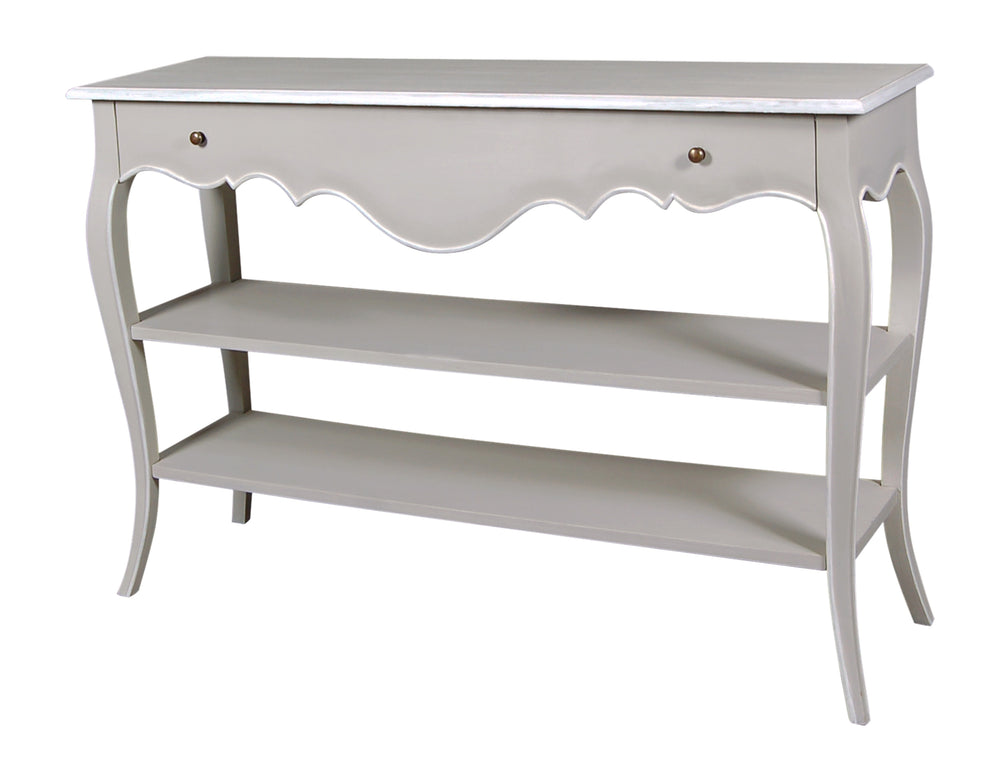 Nimes Console Table with 1 Drawer & 2 Shelves