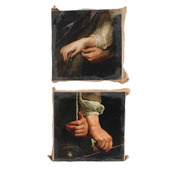 Pair of Old Masters Canvas Pictures