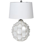 Ceramic Geo Effect Table Lamp with Shade