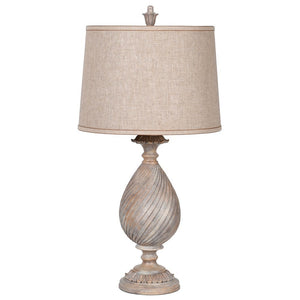 Tall Table Lamp with Linen Shade