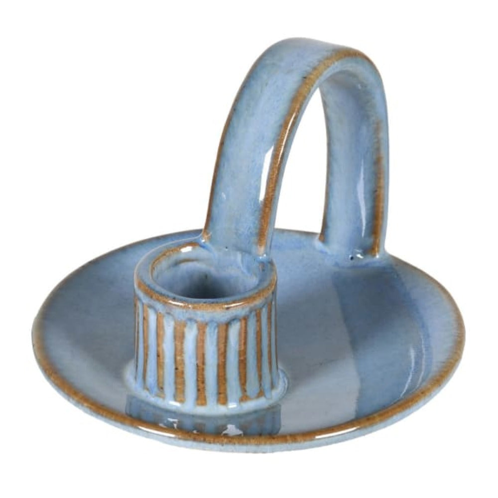 
            
                Load image into Gallery viewer, Blue Ceramic Candle Holder
            
        