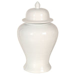 Ceramic Glossy White Temple Jar