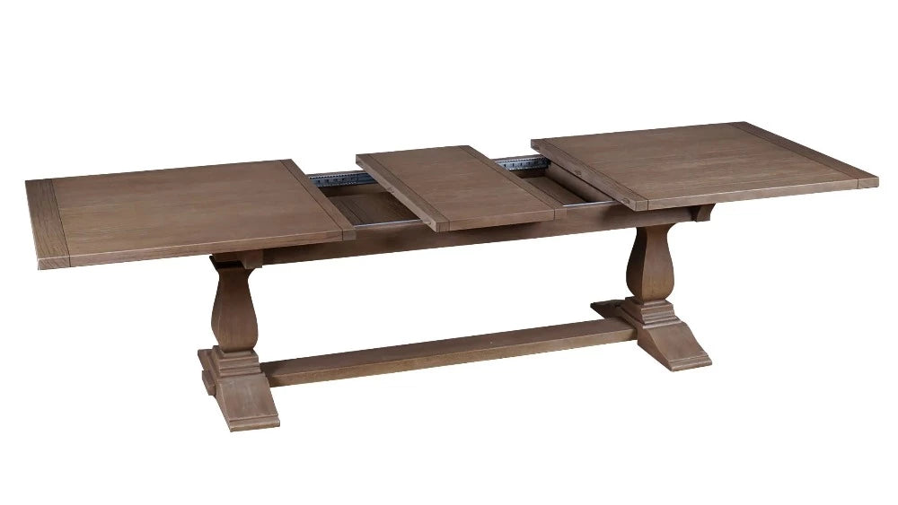 Rustic Brown Extension Dining Table